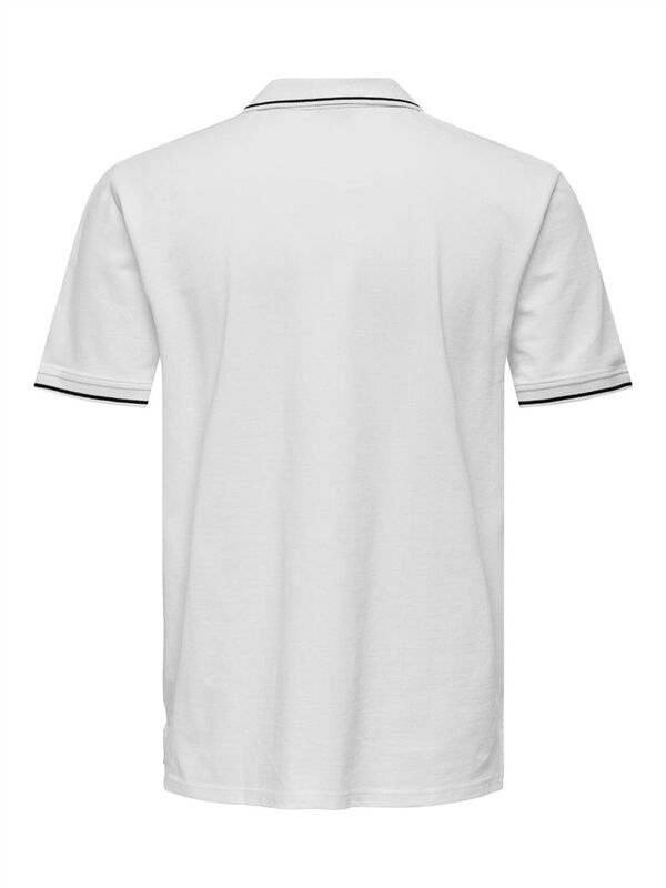 ONSFLETCHER LIFE SLIM SS POLO NOOS Erkek Beyaz Polo - 22024827