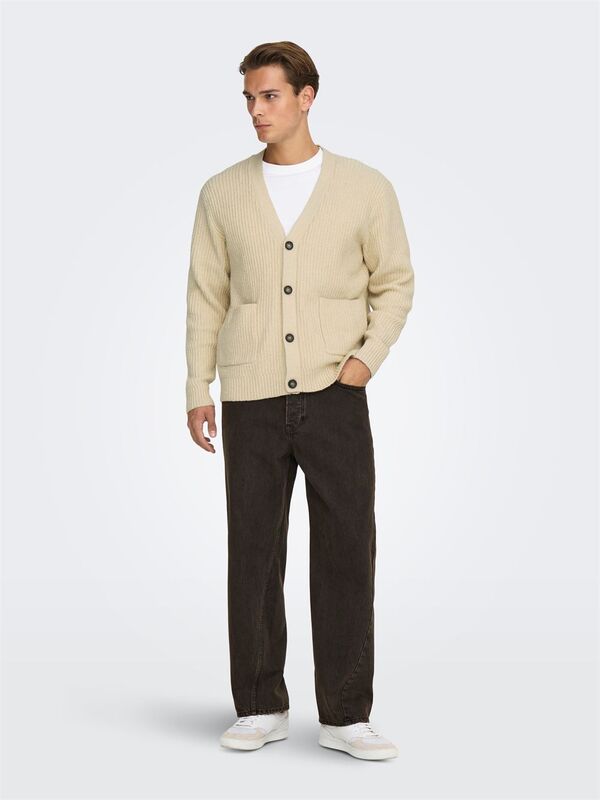 ONSFRAME RLX CARDIGAN KNIT Erkek Gray Hırka - 22033787