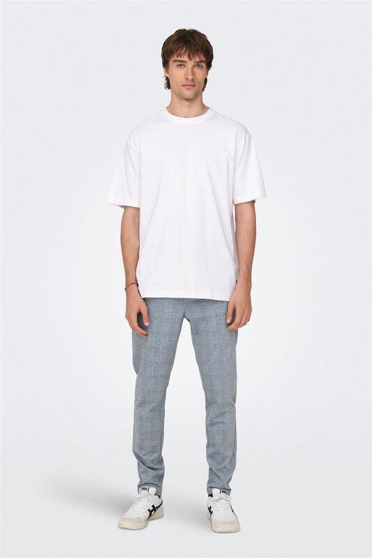 ONSFRED LIFE RLX SS TEE NOOS Erkek Beyaz T-Shirt - 22022532