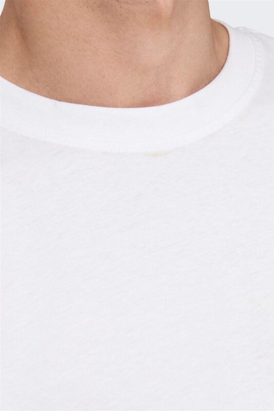 ONSFRED LIFE RLX SS TEE NOOS Erkek Beyaz T-Shirt - 22022532