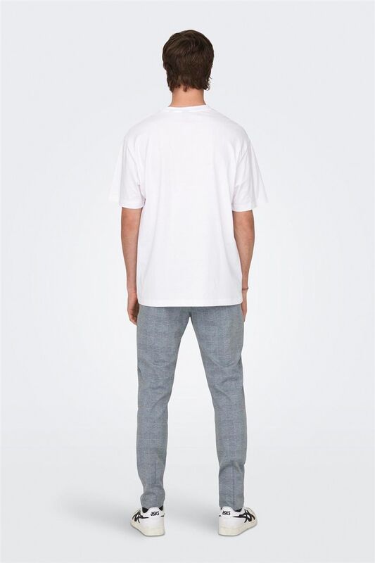 ONSFRED LIFE RLX SS TEE NOOS Erkek Beyaz T-Shirt - 22022532