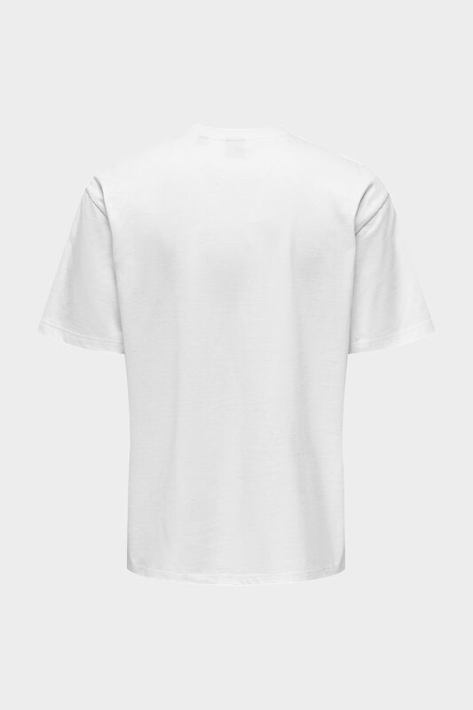 ONSFRED LIFE RLX SS TEE NOOS Erkek Beyaz T-Shirt - 22022532