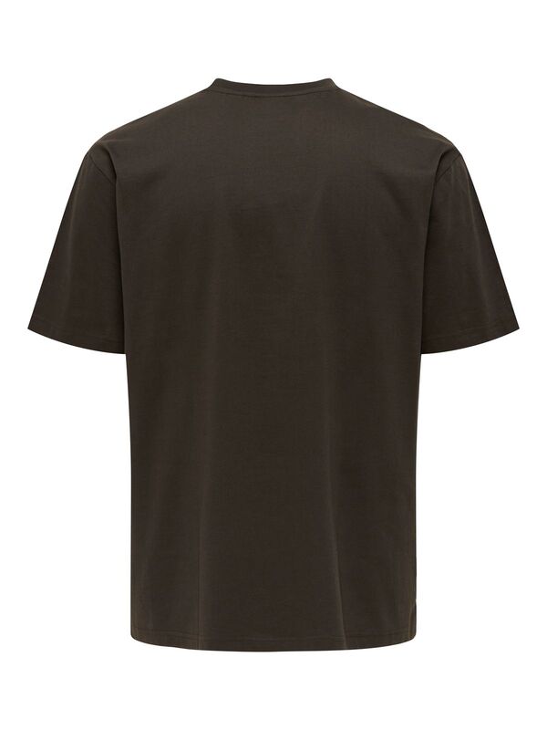 ONSFRED LIFE RLX SS TEE NOOS Erkek Black T-Shirt - 22022532