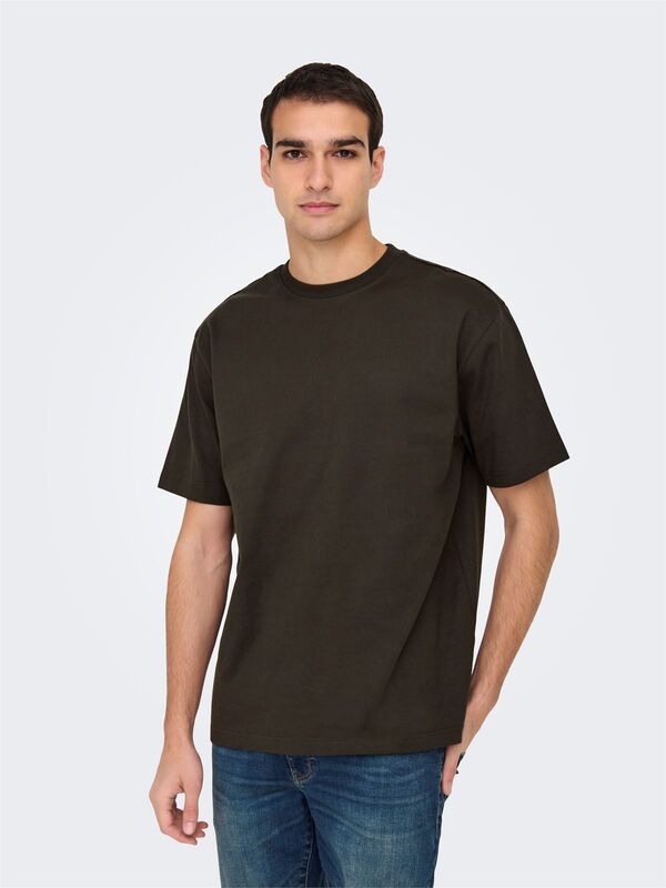 ONSFRED LIFE RLX SS TEE NOOS Erkek Black T-Shirt - 22022532