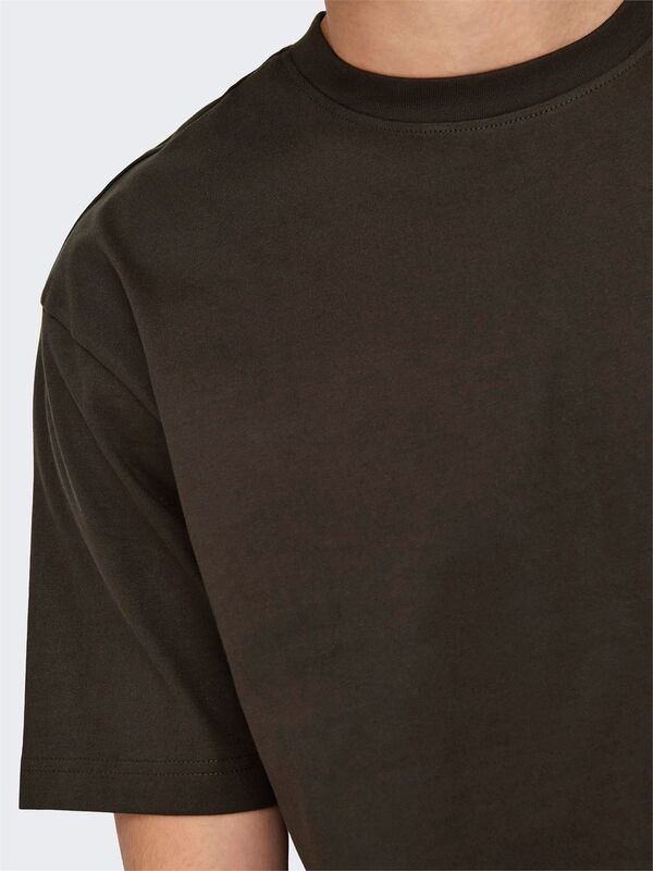 ONSFRED LIFE RLX SS TEE NOOS Erkek Black T-Shirt - 22022532