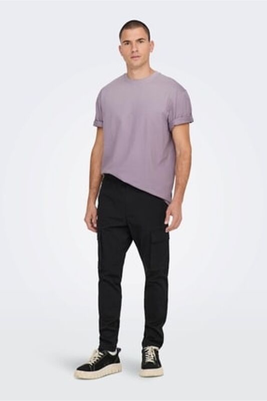 ONSFRED LIFE RLX SS TEE NOOS Erkek Gri Sweatshirt - 22022532