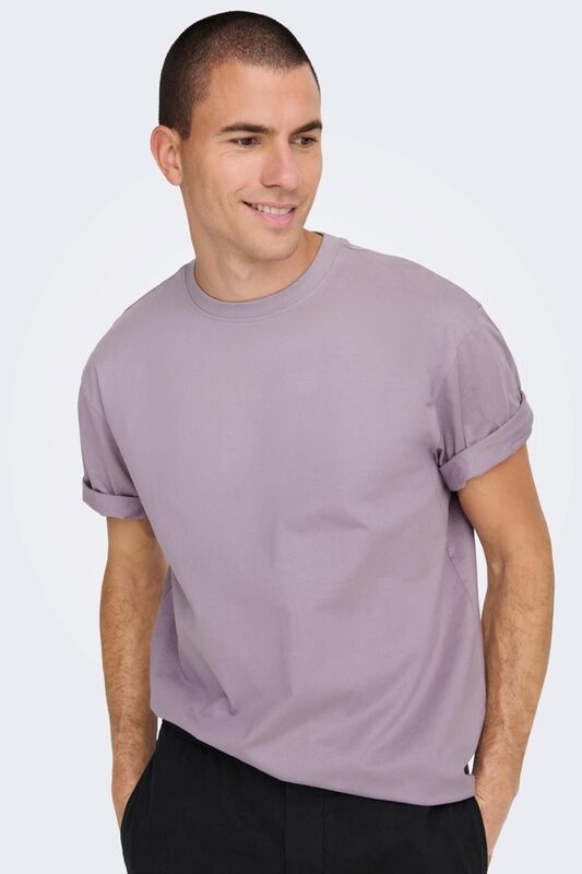 ONSFRED LIFE RLX SS TEE NOOS Erkek Gri Sweatshirt - 22022532