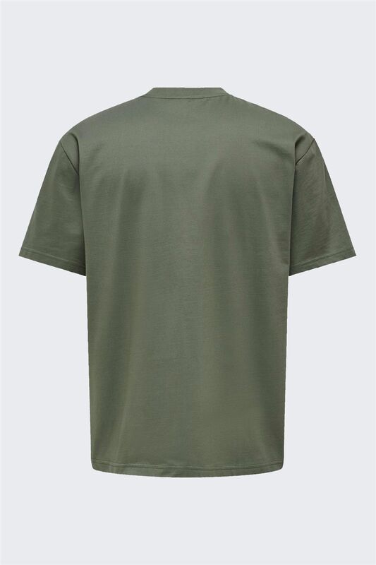 ONSFRED LIFE RLX SS TEE NOOS Erkek Gri T-Shirt - 22022532