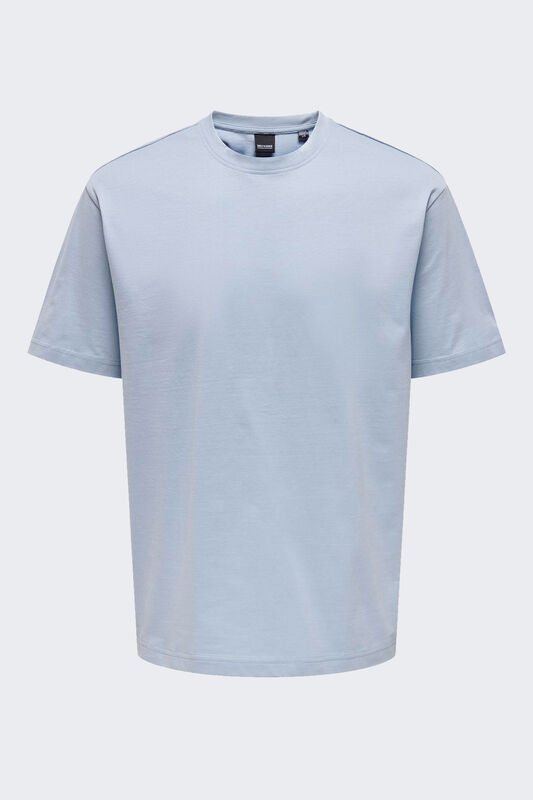 Only & Sons - ONSFRED LIFE RLX SS TEE NOOS Erkek Mavi T-Shirt - 22022532