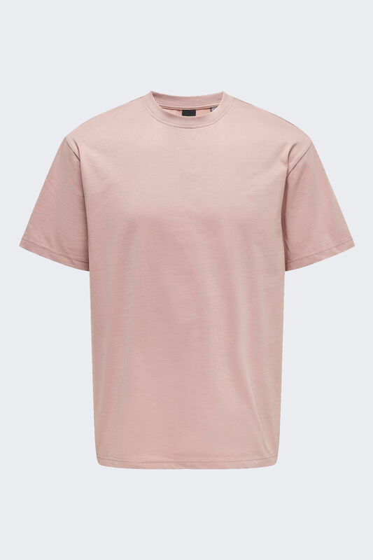 Only & Sons - ONSFRED LIFE RLX SS TEE NOOS Erkek Pembe T-Shirt - 22022532