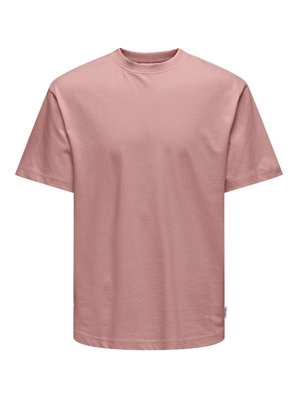 ONSFRED LIFE RLX SS TEE NOOS Erkek Pembe T-Shirt - 22022532