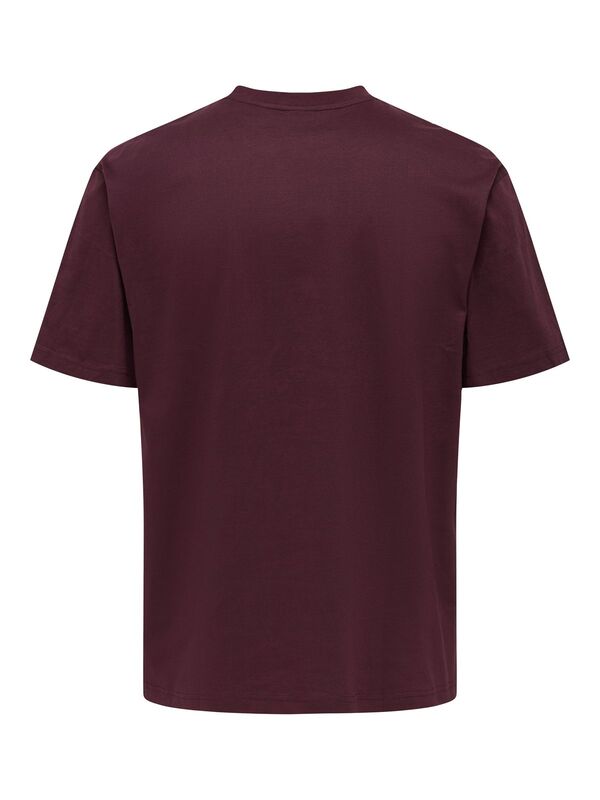 ONSFRED LIFE RLX SS TEE NOOS Erkek Red T-Shirt - 22022532