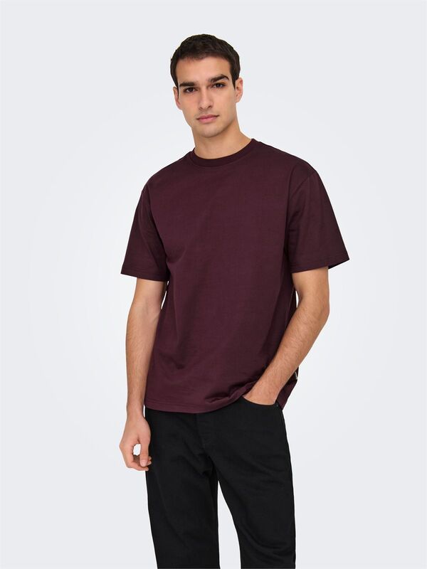 ONSFRED LIFE RLX SS TEE NOOS Erkek Red T-Shirt - 22022532