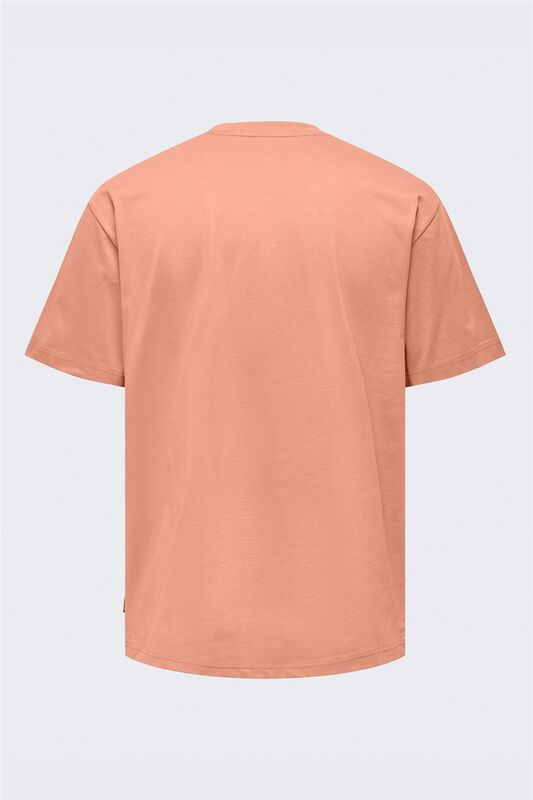 ONSFRED LIFE RLX SS TEE NOOS Erkek Turuncu T-Shirt - 22022532