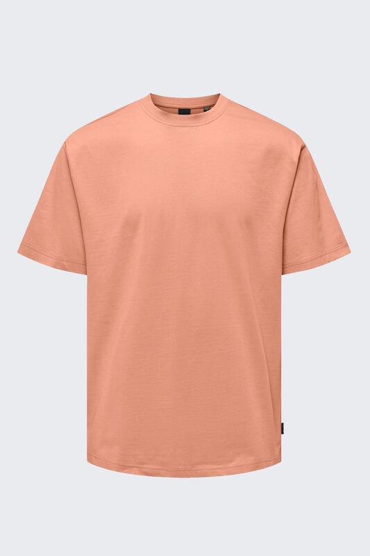 Only & Sons - ONSFRED LIFE RLX SS TEE NOOS Erkek Turuncu T-Shirt - 22022532