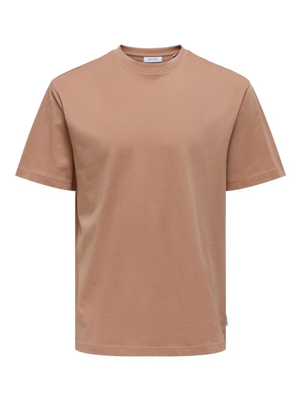 Only & Sons - ONSFRED LIFE RLX SS TEE NOOS Erkek Turuncu T-Shirt - 22022532