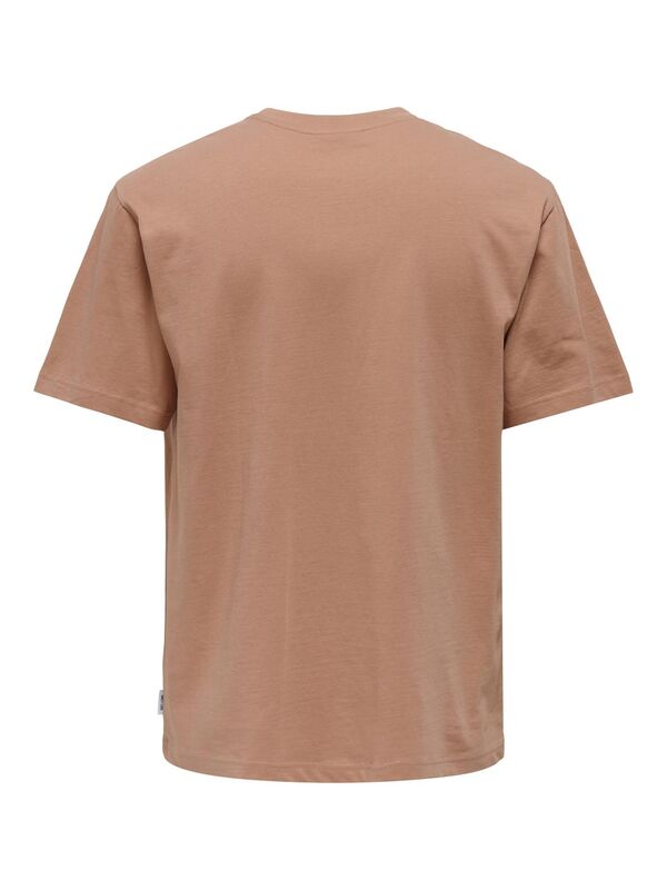 ONSFRED LIFE RLX SS TEE NOOS Erkek Turuncu T-Shirt - 22022532