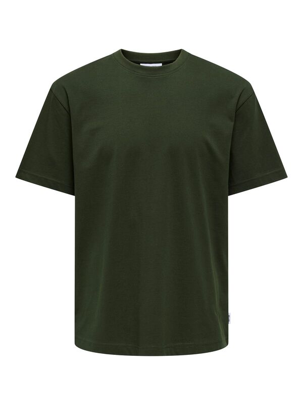 Only & Sons - ONSFRED LIFE RLX SS TEE NOOS Erkek Yeşil T-Shirt - 22022532