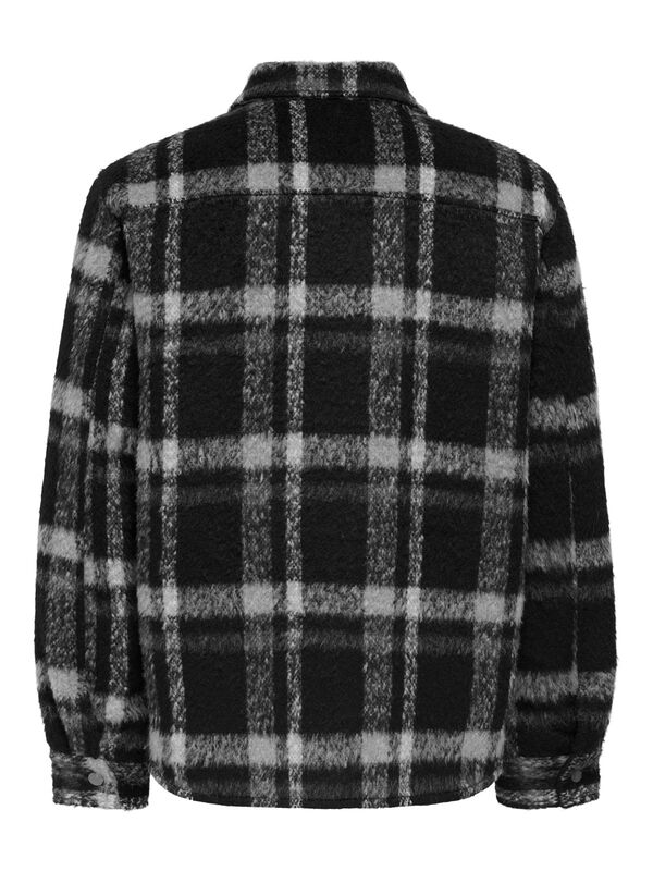 ONSGIO LF CHECK PADDED JACKET OTW Erkek Black Mont - 22030156