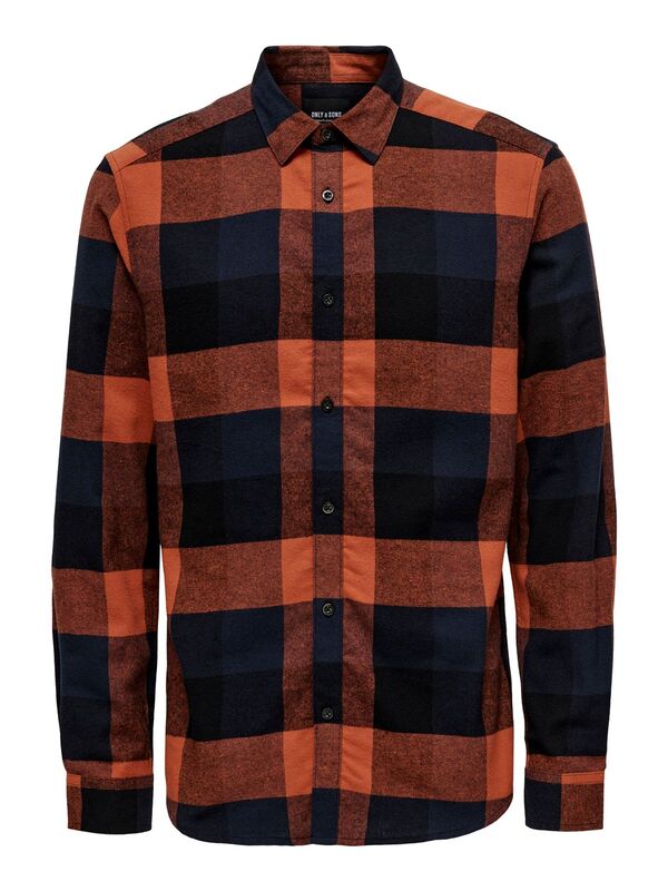 Only & Sons - ONSGUDMUND LS 3T CHECK SHIRT NOOS Erkek Kırmızı UK Gömlek - 22020301