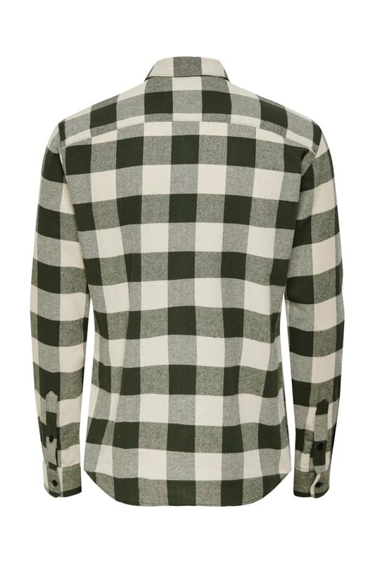Onsgudmund Ls Checked Shirt Noos Erkek Yeşil UK Gömlek - 22007112
