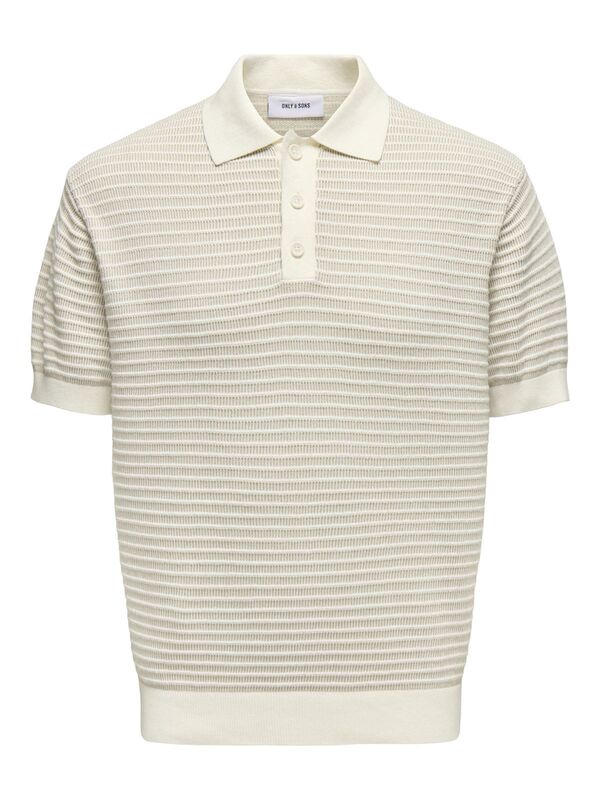 ONSGUSTAV VIN 12 BUTTON POLO KNIT Erkek Gri Polo - 22031848