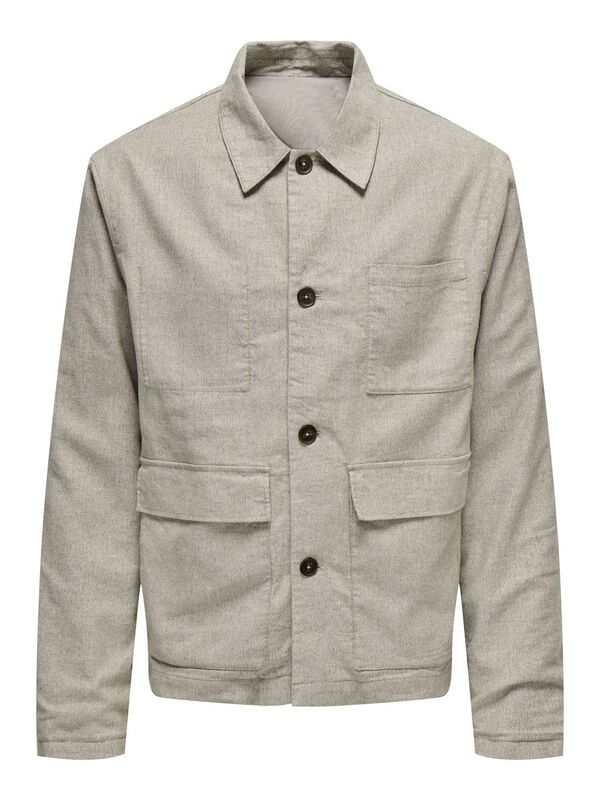 Only & Sons - ONSKANE LINEN MIX CASUAL 0245 JACKET Erkek Bej Ceket - OS22031579