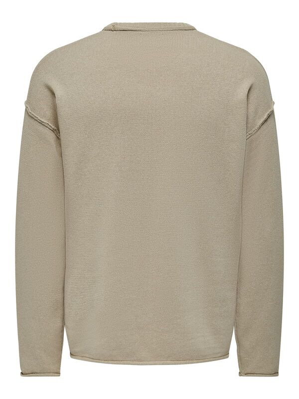 ONSKASEY LIFE DS 5 CREW KNIT Erkek Gri Kazak - 22026495