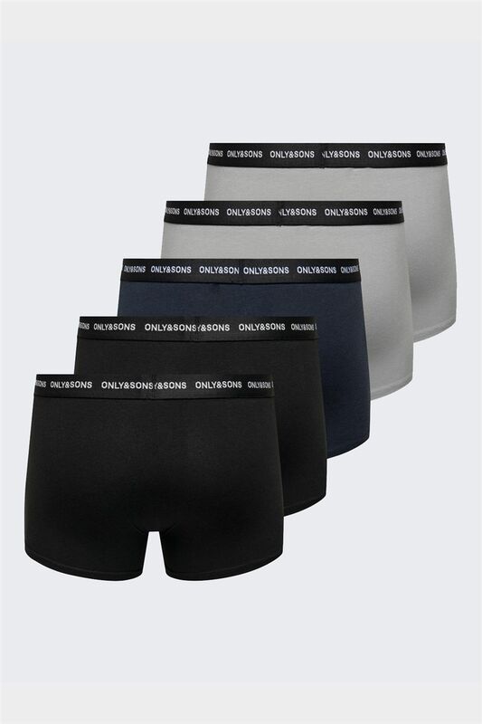 Onskasper Color Trunks 5-Pack Erkek Siyah 5'li Boxer - 22024536
