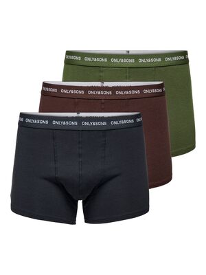 Only & Sons - Onskasper Tnt Color Trunks 3-Pack Erkek Kırmızı 3'lü Boxer - 22024529