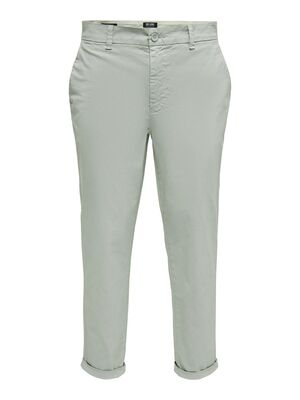 Only & Sons - Onskent Cropped Chino 0022 Pant Noos Erkek Gri Pantolon - 22020400