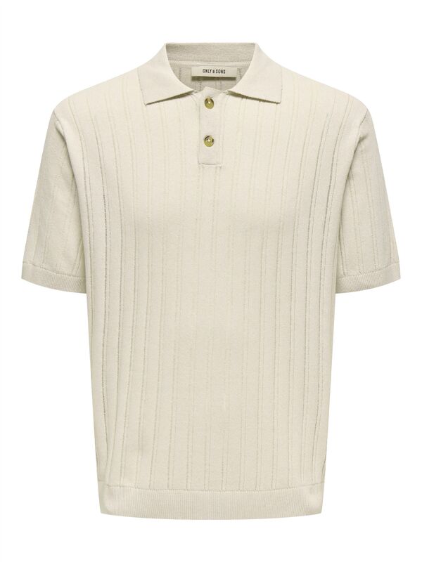ONSKENT LIFE REG 12 SS POLO KNIT Erkek Bej Kazak - 22033463