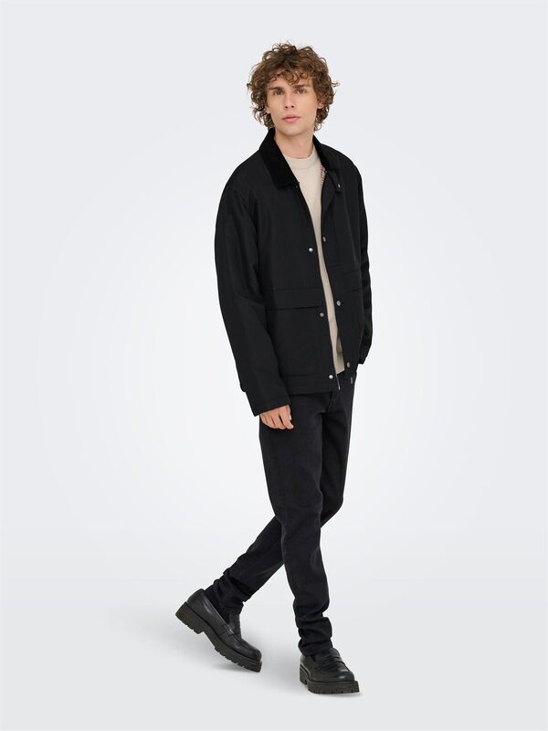 ONSKOSMO PADDED JACKET OTW VD Erkek Black Ceket - 22034856