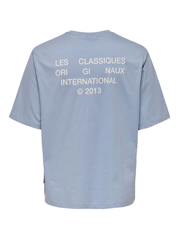 ONSLES CLASSIQUES RLX PRINT SS TEE Erkek Mavi T-Shirt - 22030601
