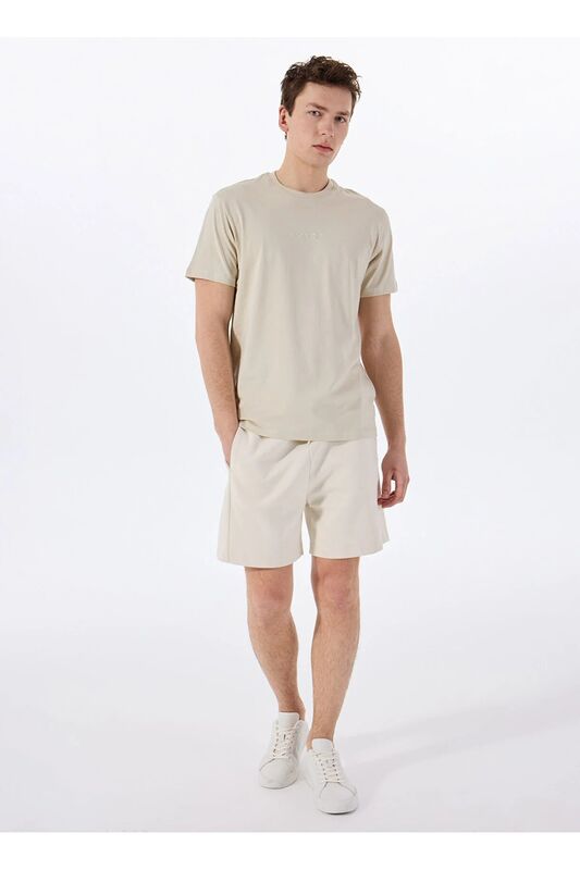 ONSLEVI LIFE REG TEXT SS TEE NOOS Erkek Bej - 22028147