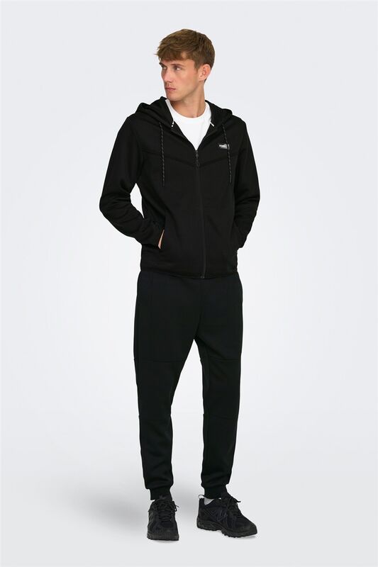 ONSLIAM REG HOODIE TRACKSUIT NOOS Erkek Siyah Sweatshirt - 22029842