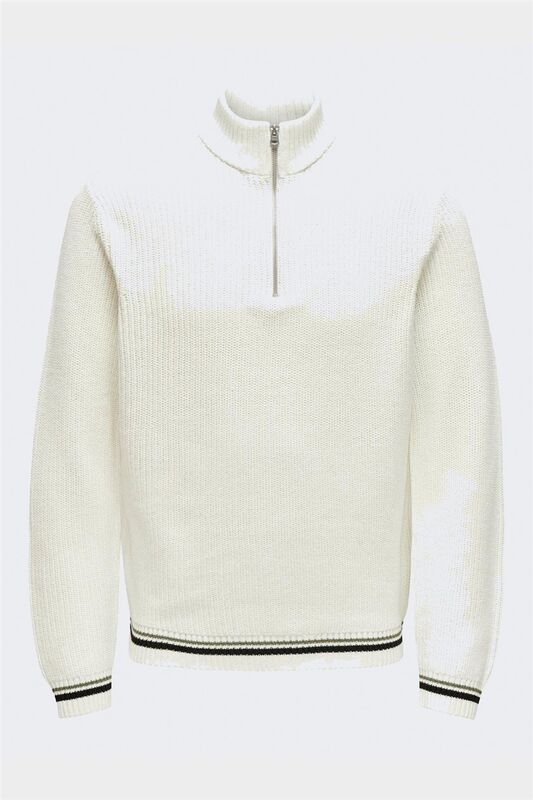 ONSLIMA LIFE REG 5 MIX BOX KNIT BTS Erkek Beyaz Kazak - 22031007