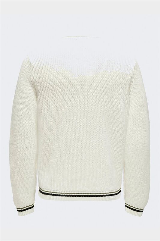 ONSLIMA LIFE REG 5 MIX BOX KNIT BTS Erkek Beyaz Kazak - 22031007