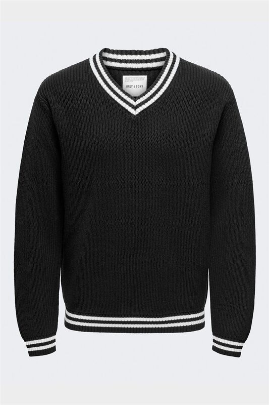 ONSLIMA LIFE REG 5 MIX BOX KNIT BTS Erkek Siyah Kazak - 22031007 ONSLIMA LIFE REG 5 MIX BOX KNIT BTS Erkek Siyah Kazak - 22031007