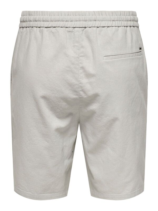 ONSLINUS 0007 COT LIN SHORTS NOOS Erkek Gri Şort - 22024967