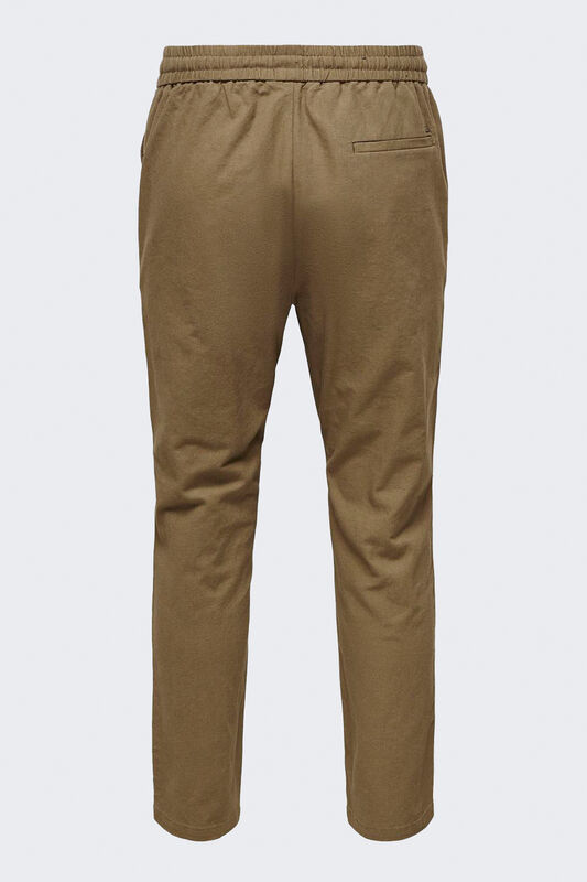 ONSLINUS CROP 0007 COT LIN PNT NOOS Erkek Kahverengi Eşofman Altı - 22024966