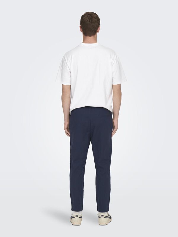 ONSLINUS CROP 0007 COT LIN PNT NOOS Erkek Lacivert Eşofman Altı - 22024966