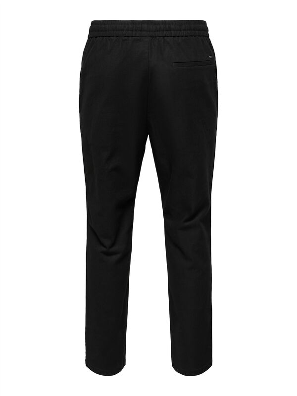 ONSLINUS CROP 0007 COT LIN PNT NOOS Erkek Siyah Eşofman Altı - 22024966