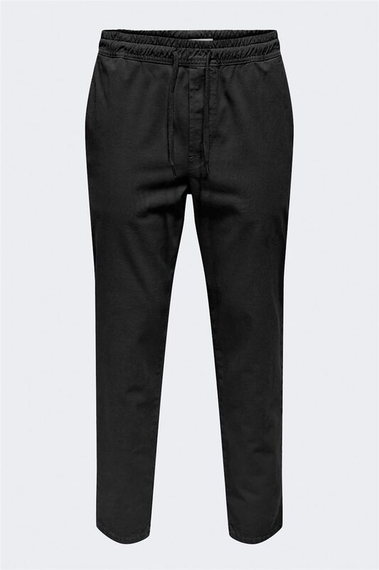 Only & Sons - ONSLINUS TAPER 0183 PANT NOOS Erkek Siyah Pantolon - 22029765