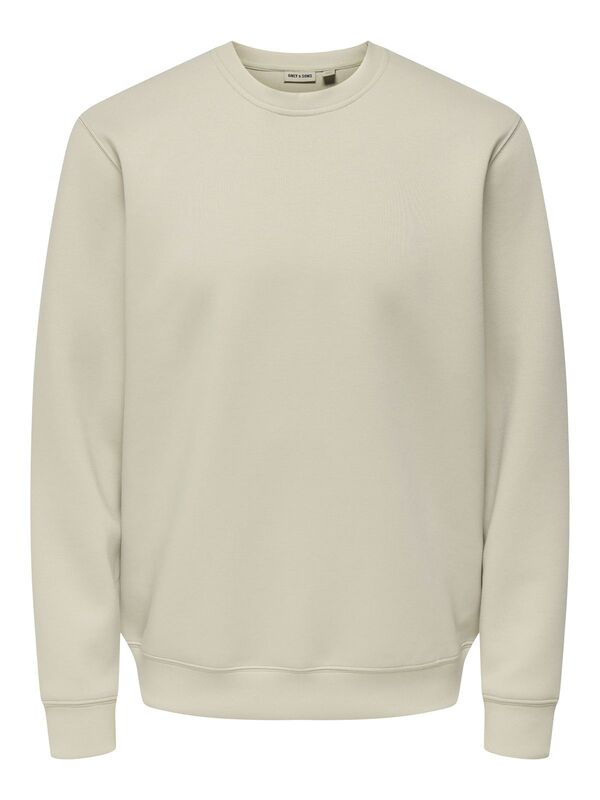 Only & Sons - ONSLUCA LIFE REG LS CREW SWEAT Erkek Gri Sweatshirt - 22035201