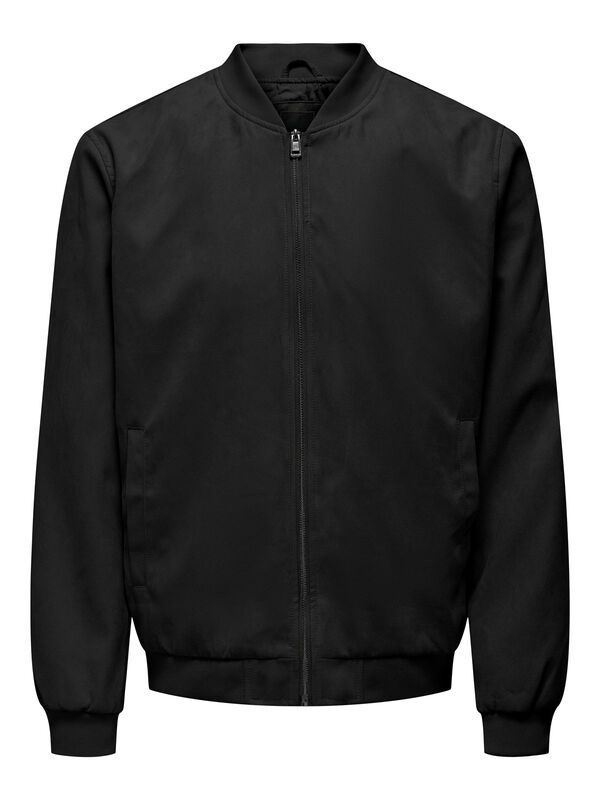 ONSLUCAS FAKE SUEDE BOMBER OTW NOOS Erkek Black Mont - 22027463