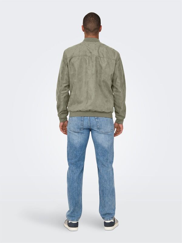 ONSLUCAS FAKE SUEDE BOMBER OTW NOOS Erkek Gray Mont - 22027463