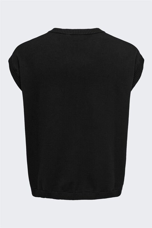 ONSLUSIM LIFE RLX 12 V-NECK VEST KNIT Erkek Siyah Yelek - 22030784