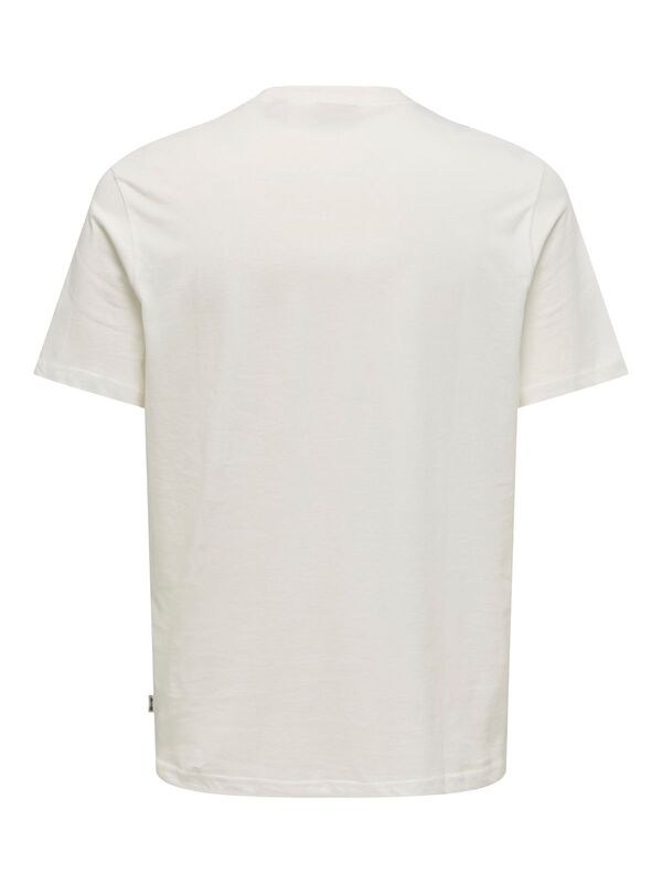 ONSMAGDY LIFE REG PHOTOPRINT SS TEE Erkek Beyaz T-Shirt - 22029454