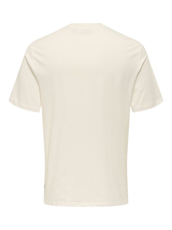 ONSMAGDY LIFE REG PHOTOPRINT SS TEE Erkek Beyaz T-Shirt - 22029454